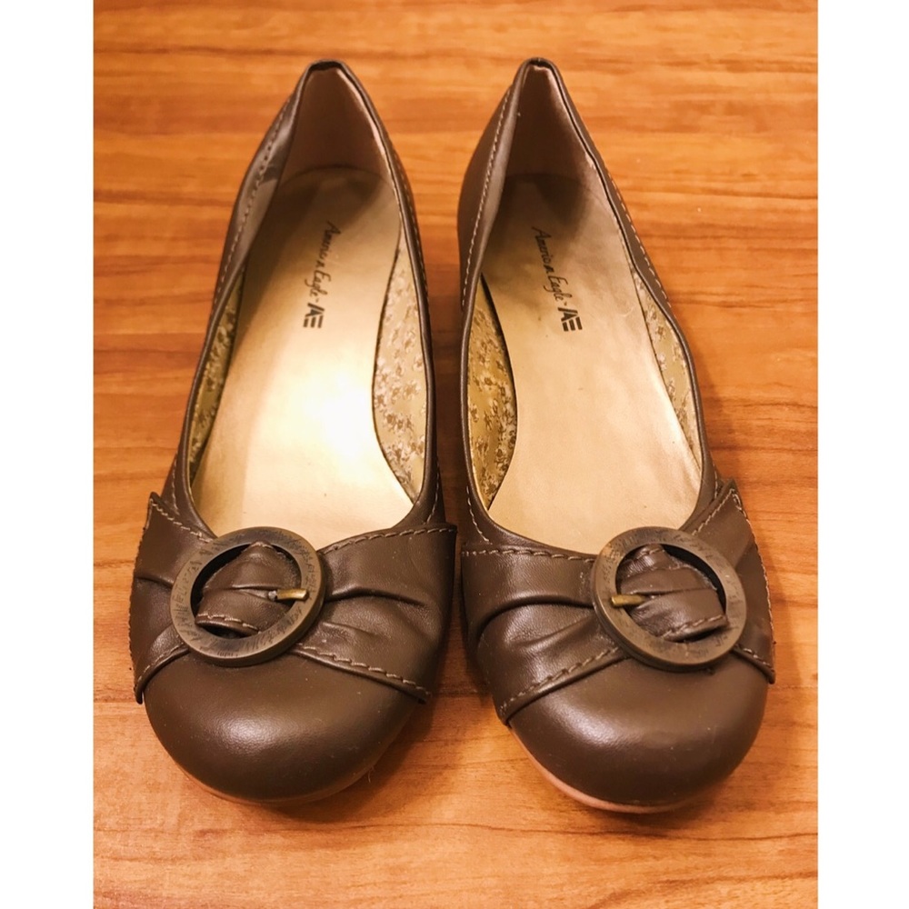 American Eagle Brown Small Heel Shoes